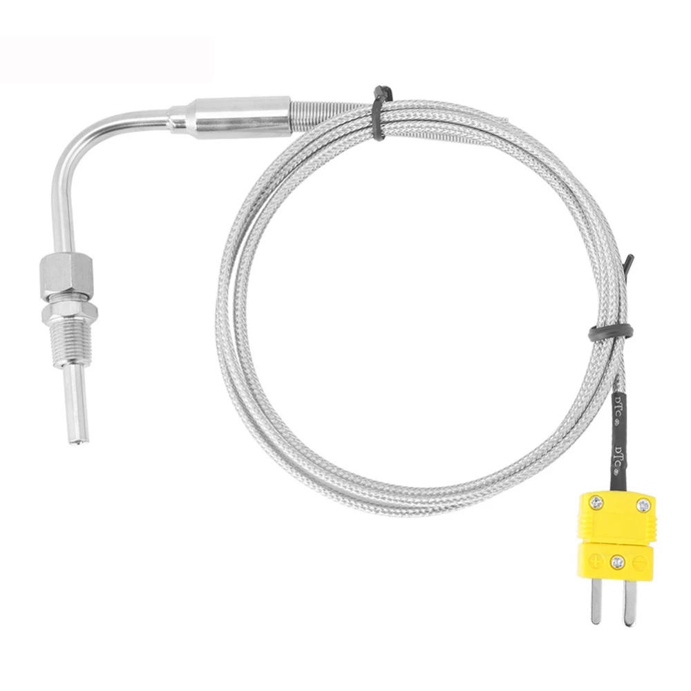 EGT K Type Thermocouple Temperature Controller Tools 0-1250 C Exhaust Gas Temp Sensor Probe Connector with Exposed Tip