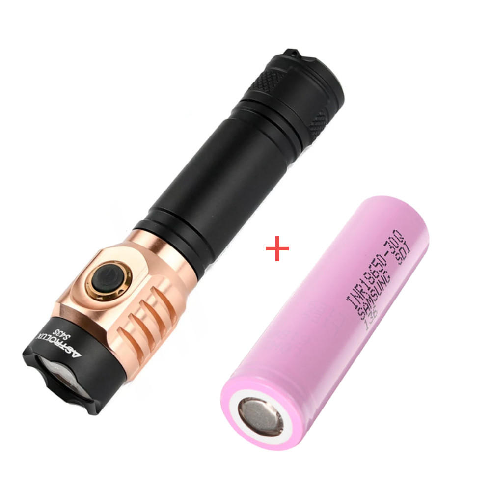 best price,astrolux,s43s,copper,flashlight,with,samsung,30q,20a,discount