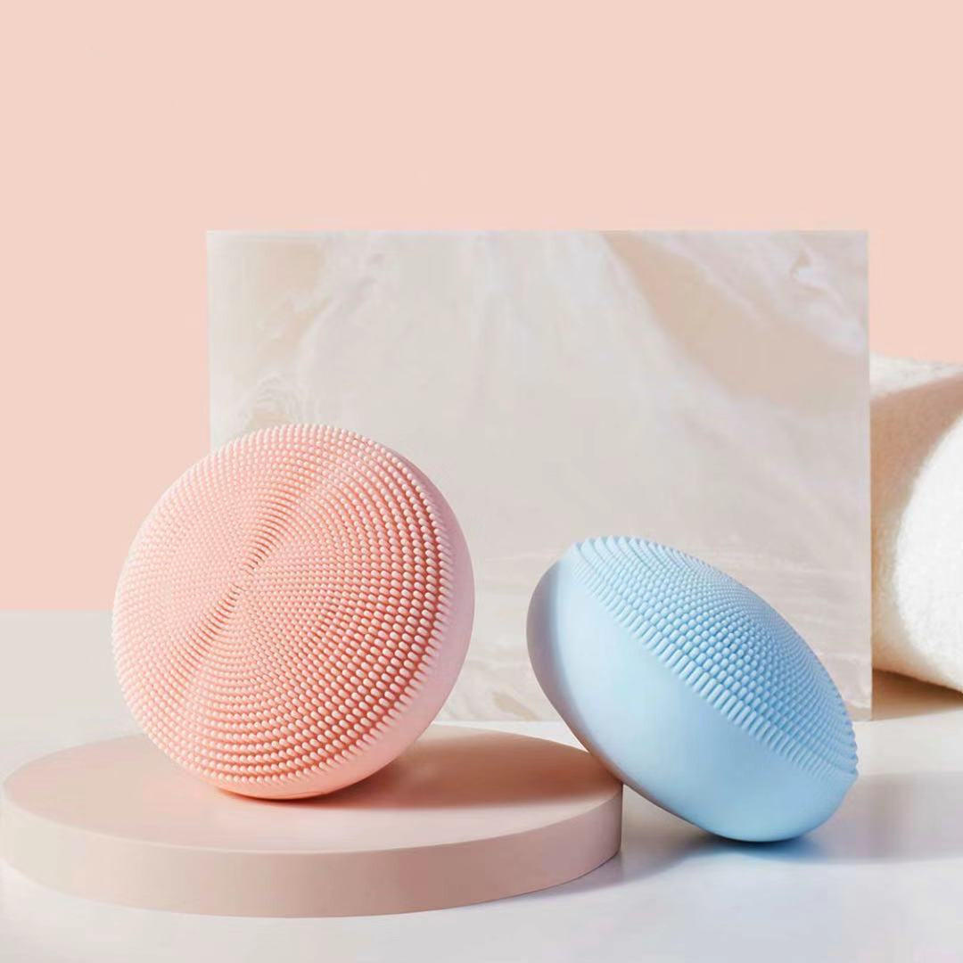 [Newest] Xiaomi Mijia Original 5200RPM Electric Sonic Facial Cleanser Brush Type-C IPX7 Waterproof Antibacterial Silicone Vibration Sensitive Skin Cleasing Tool 3 Speed Best Gift