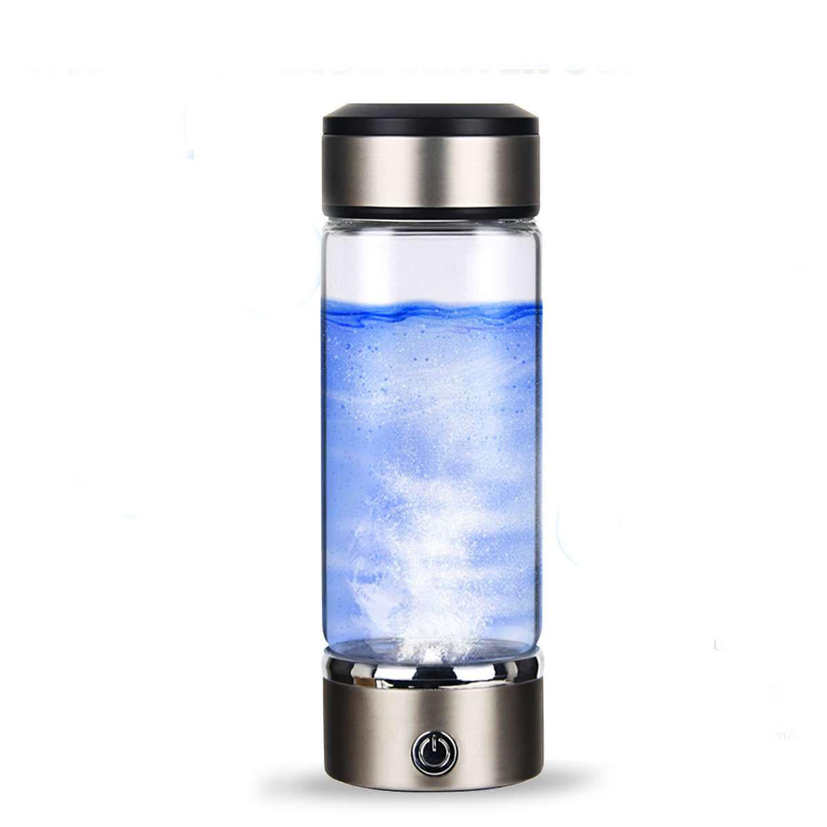 IPRee? 420 ml Titanium Waterstofrijke waterfles USB-ionisator Antioxidanten Maker Drining Cup