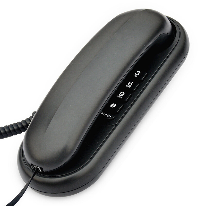 DAERXIN TCF-1000 Mini Desktop Corded Landline Phone Wall Mountable Fixed Telephone for Home Office H