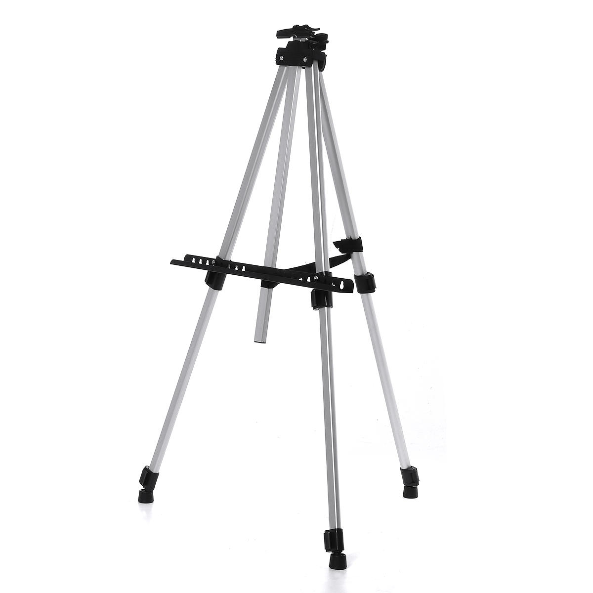 Foldable Aluminum Alloy Painting Tripod Painting Easel Telescopic Tripod Drawing Board Display Stand Sketching Rack with