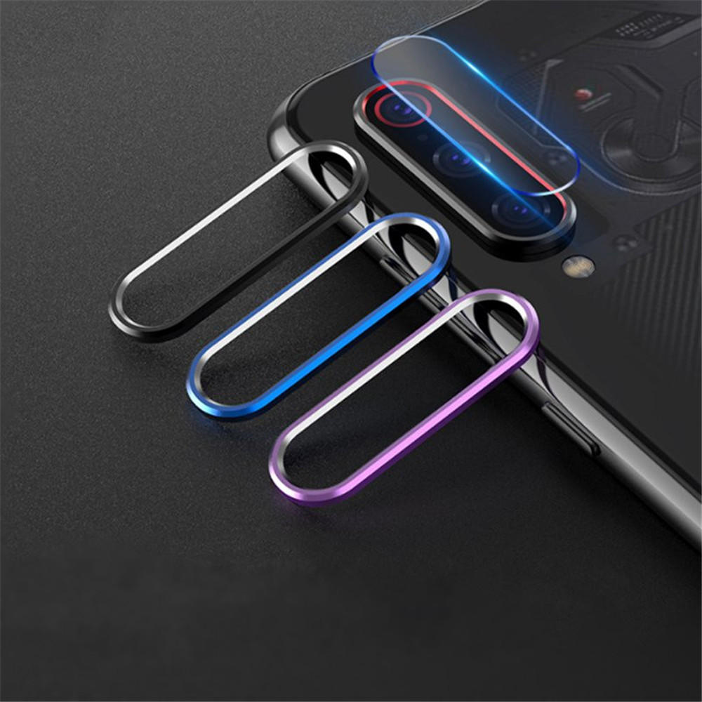 Bakeey Anti-scratch Metal Circle Ring + Tempered Glass Phone Camera Lens Screen Protector for Xiaomi