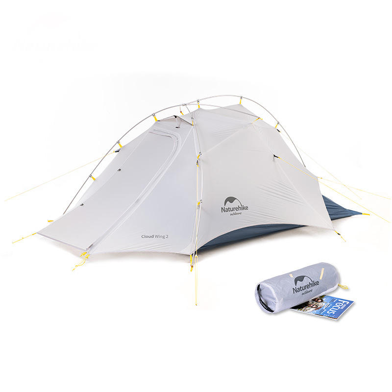 Naturehike 15D Nylon Tenda de acampamento ultraleve para 2 pessoas ao ar livre portátil à prova d'água para caminhada