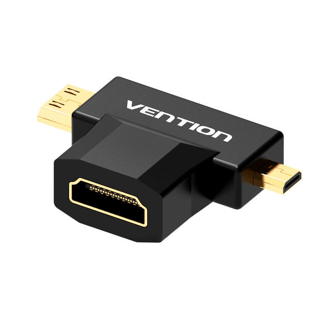 Vention Micro HDMI to HDMI Adapter 3D 1080P Mini HDMI Male to HDMI Female Converter for TV Monitor P