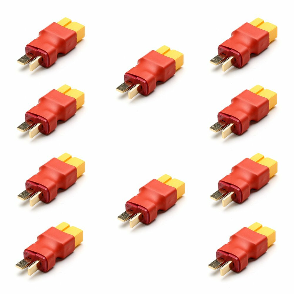 10PCS Amass XT60 Female To T Plug Male Adapter Connector For RC Models