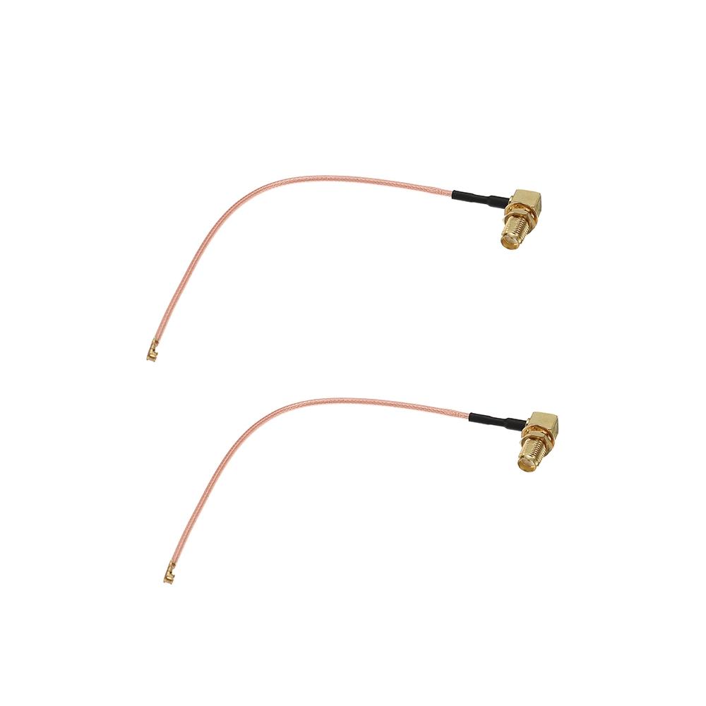 

2 PCS 90 Degree SMA Female to IPEX UFL. IPX Adapter L TypeRight Angle Extension Cable 15CM for RC Racing Drone FPV Tra