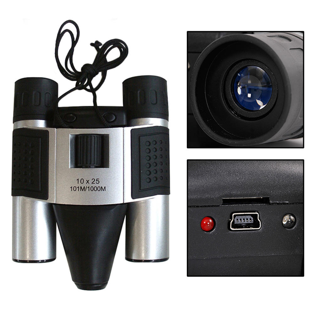 IPRee® DT08 10X25 USB2.0 HD telescópio de longa distância com câmera digital de gravação de vídeo binocular