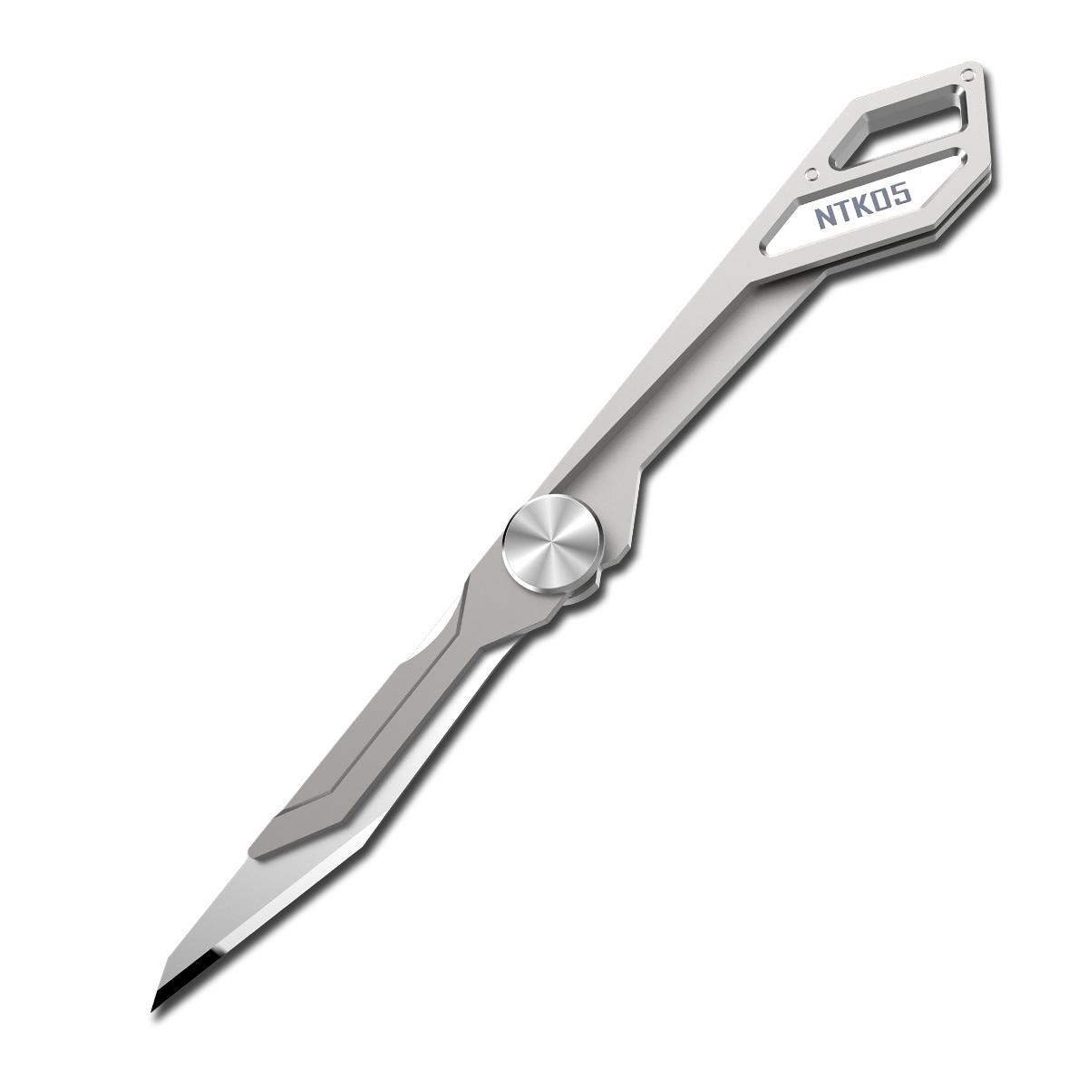 NITECORE NTKO5 97 مللي متر 4.7 جرام TC4 سكين التيتانيوم أشابة خفيفة الوزن قابلة للطي EDC سكين المفاتيح جيب سكين