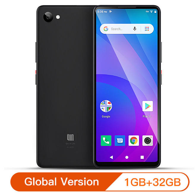 QIN Full Screen Phone Global Version Multi-Language 4G Network With Wifi 5.05 inch 2100mAh Andriod 9.0 SC9832E Quad Core Feature Phone from Xiaomi youpin