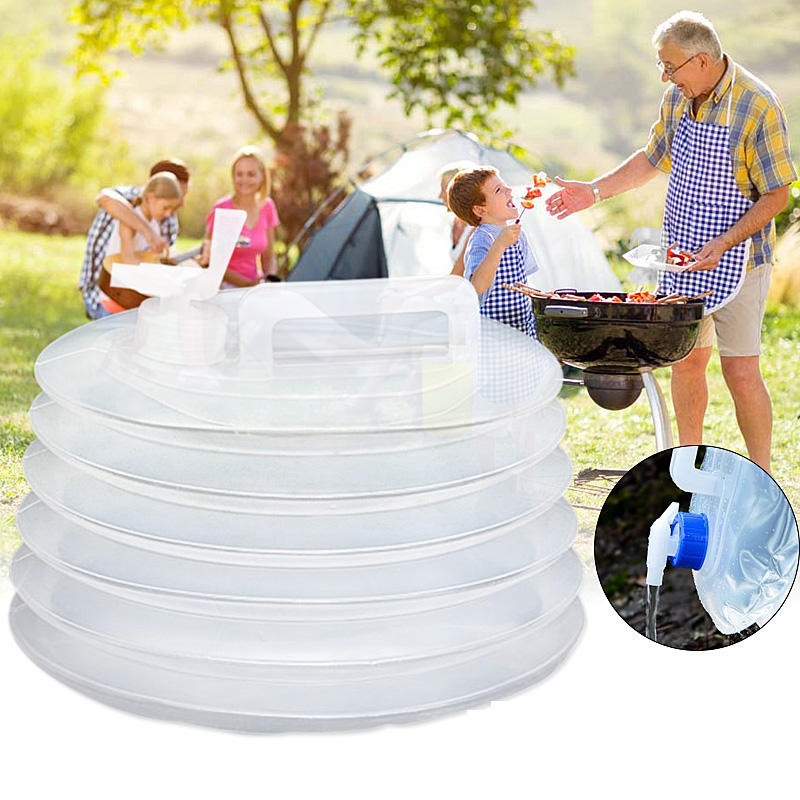 IPRee? 5 / 10L Vouwfles Watercontainer Emmer Opslag Camping Picknick5 / 10L Vouwfles Watercontainer 