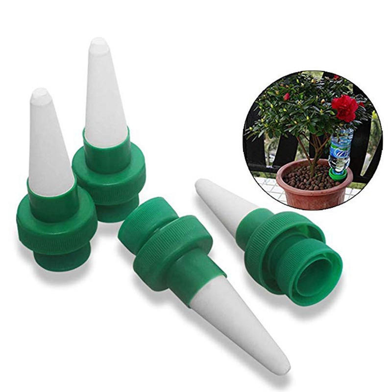 PRee® 4 pezzi di dispositivo di irrigazione a goccia automatico per bottiglia d'acqua di viaggio domestico set di dispositivi di irrigazione automatica