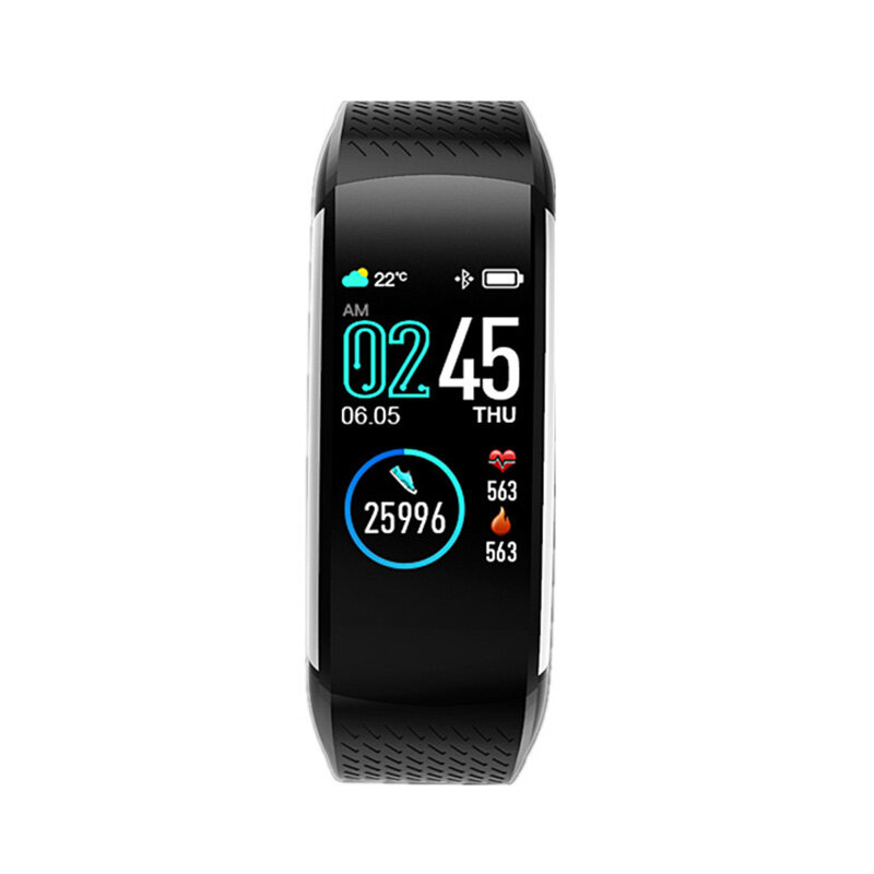 

Bakeey C18 ECG PPG Heart Rate Monitor Blood Pressure USB Direct Charging Novel UI 1.08inch IPS Screen Smart Watch