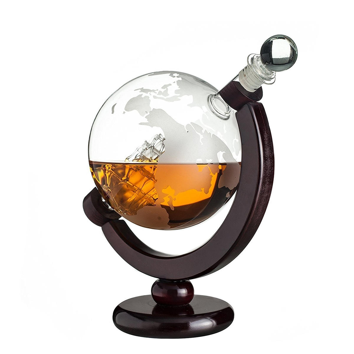 850ml Glazen karaf Globe Liquor Geschenken Whiskyfles Grote capaciteit Fles Geesten