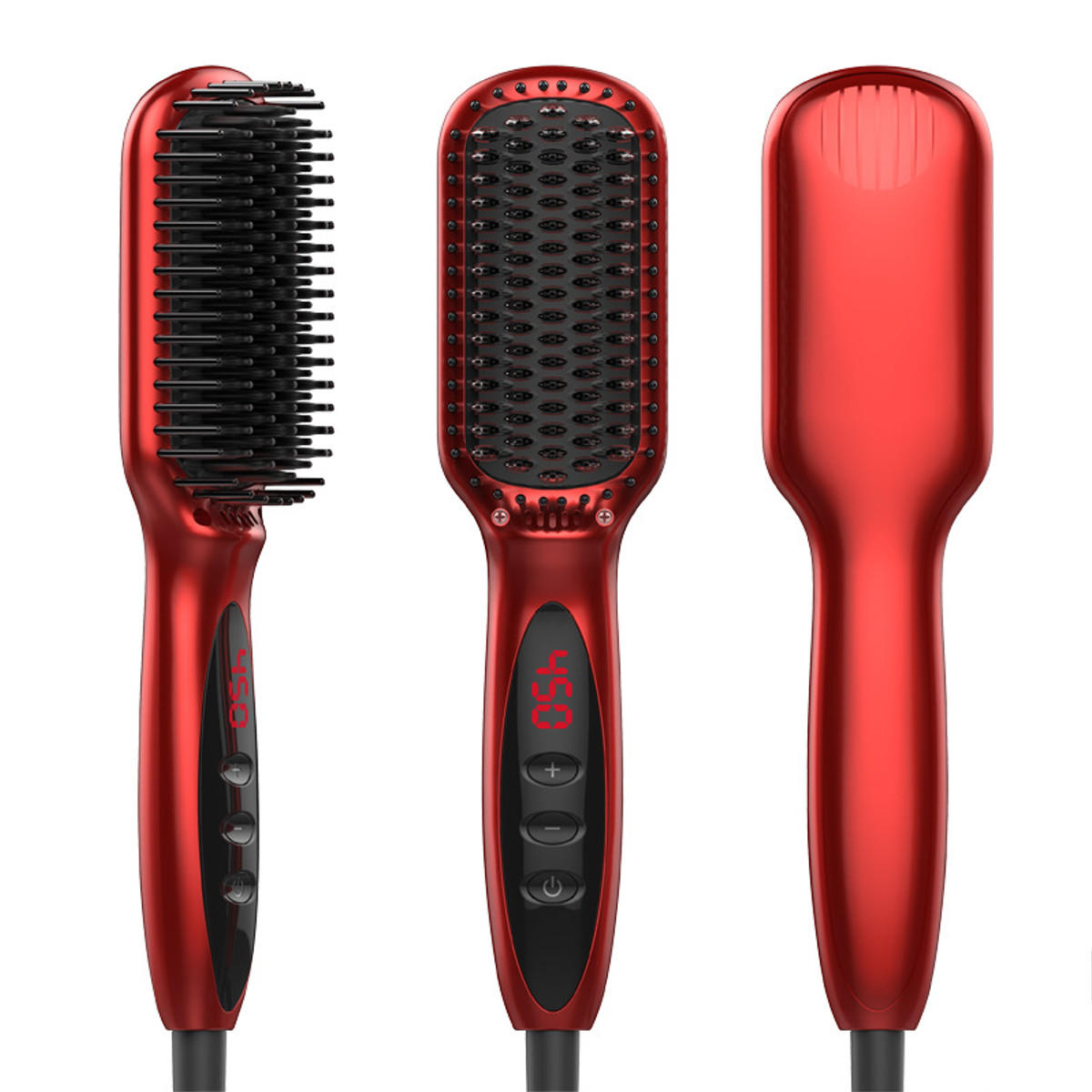 Beard Hair Straightener Brush Comb Multi-functional Quick Heated Hair Comb Beard Straightener Brush Curling Tool