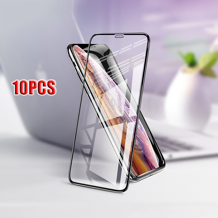 

HOCO 10PCS Sliky 3D Curved Edge 9 Hardness Anti-explosion Full Cover Tempered Glass Screen Protector for iPhone XR / for