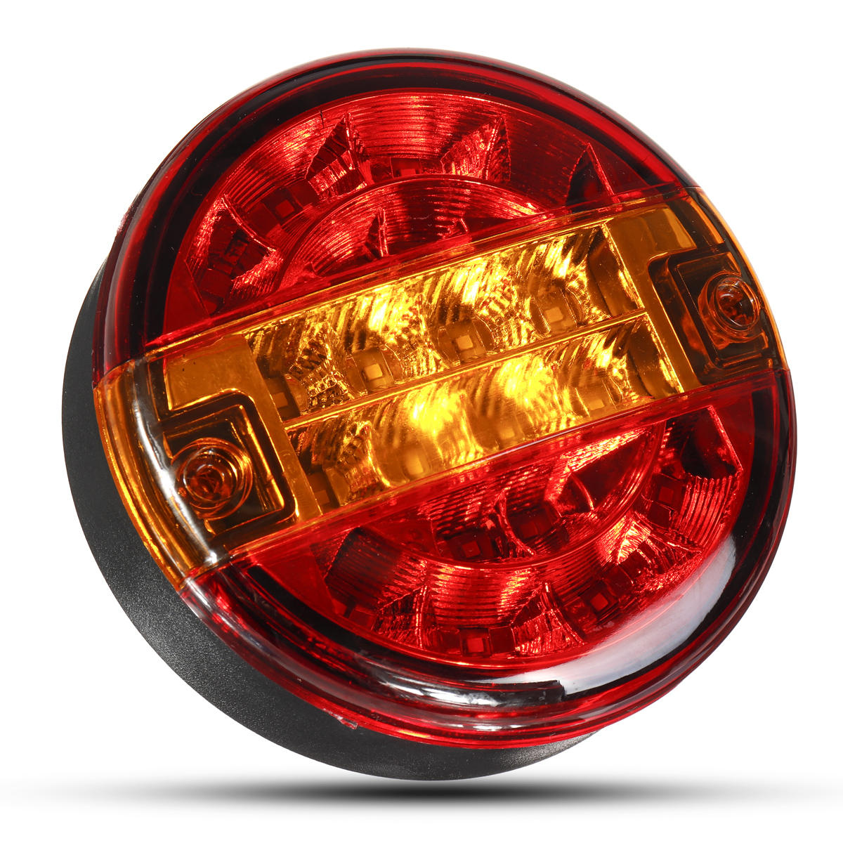12 V 24 V Auto Achter LED Achterlicht Rem Stop Richtingaanwijzer Lamp Ronde Hamburger Voor Vrachtwag