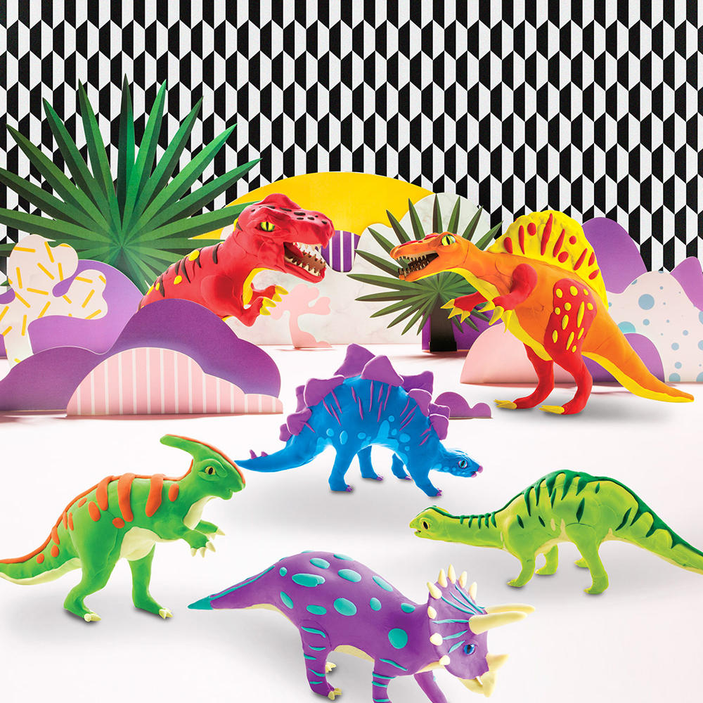 Robotime Clay Dinosaur Series 3D Puzzle Modeling Clay Children's Manual DIY Rubber Color Mud Toys