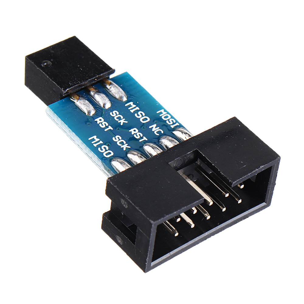 10 Pin to Standard 6 Pin Adapter Board For AVRISP USBASP STK500 