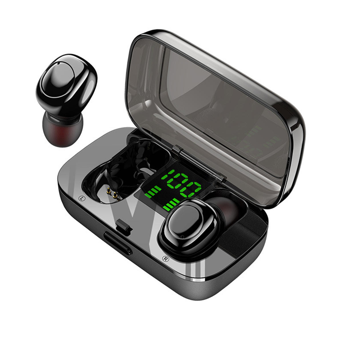 TWS Mini Portable bluetooth 5.0 سماعات ذكي لمس سماعة رأس ستيريو مع صندوق شحن