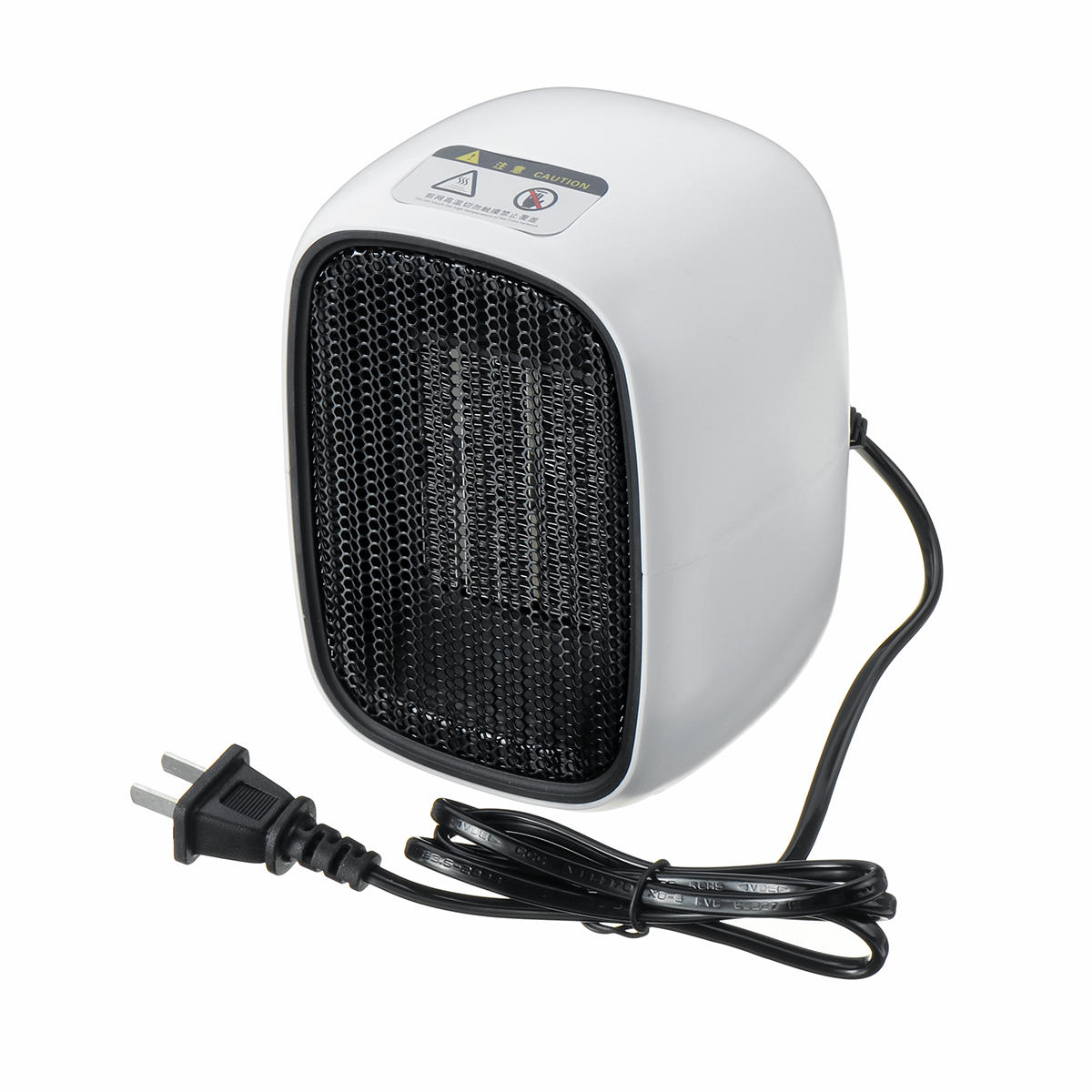 

PTC Mini Portable Space Heater Electric Hot Fan Air Heater Home Office Desk Handy Warmer 500W