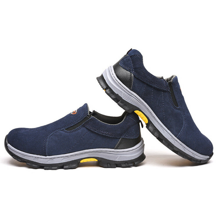 Zapatos de seguridad casuales para hombres Tengoo con punta de acero y parte superior transpirable para senderismo y escalada