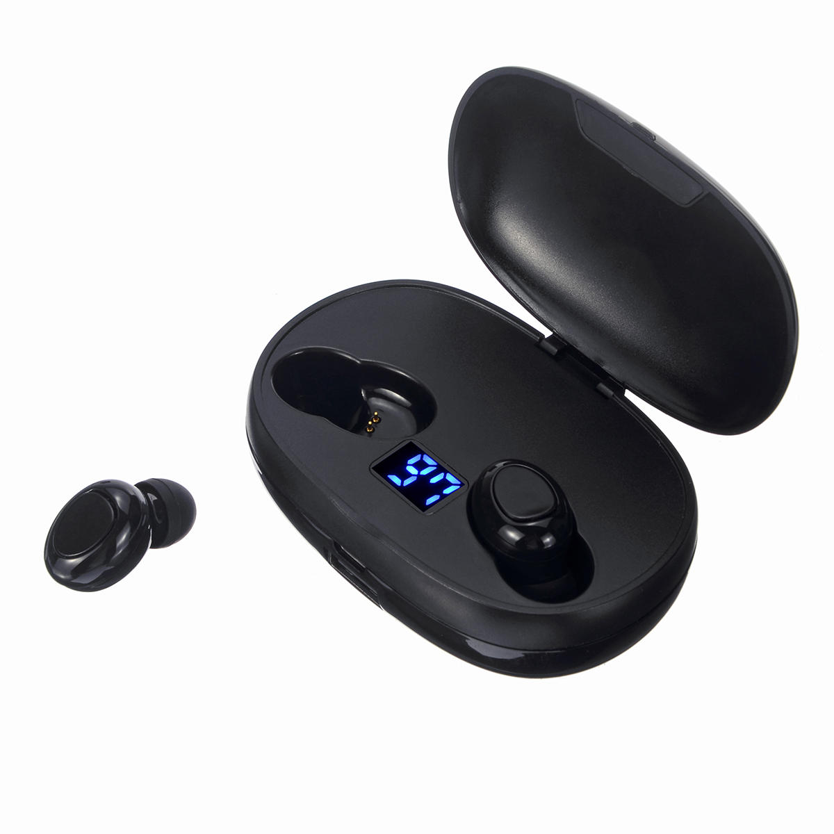 Dual Digital Display True Wireless Headset Button Touch bluetooth 5.0 Earphone with Portable Charging Box, Banggood  - buy with discount