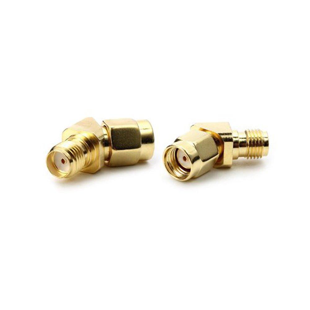 2PCS 45/135 Degree RP-SMA Male to SMA Female Antenna Adpater Connector For FPV Goggles VTX RX RC Drone