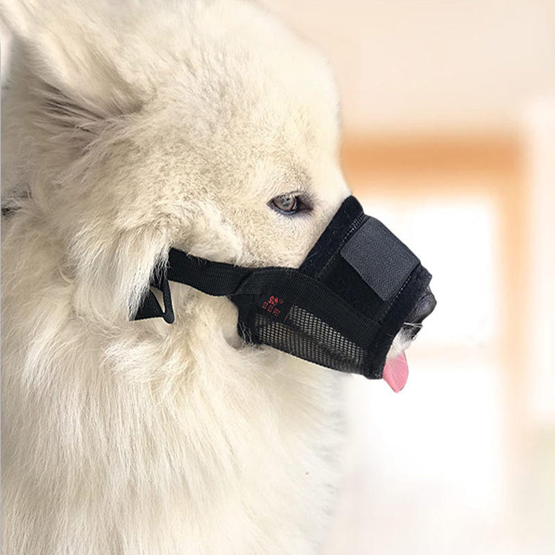 DODOPET Verstelbare Pet Mond Cover Anti Stop Kauwhond Mond Masker Gezichtsmasker Jachthond Levert