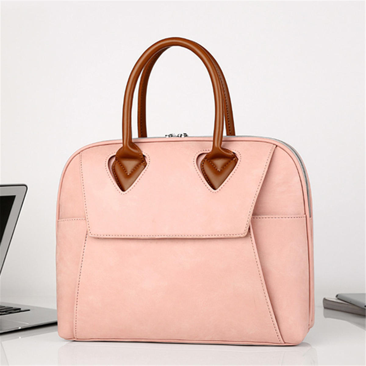 Ladies Laptop Leather Bag Briefcase Womens Work Bag Large Office Handbag - US$57.99