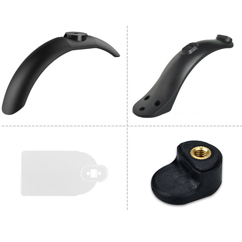

BIKIGHT Electric Scooters Wheel Fender Sets For M365/Pro Electric Scooter Front Rear Scooters Fender License Plate Rear