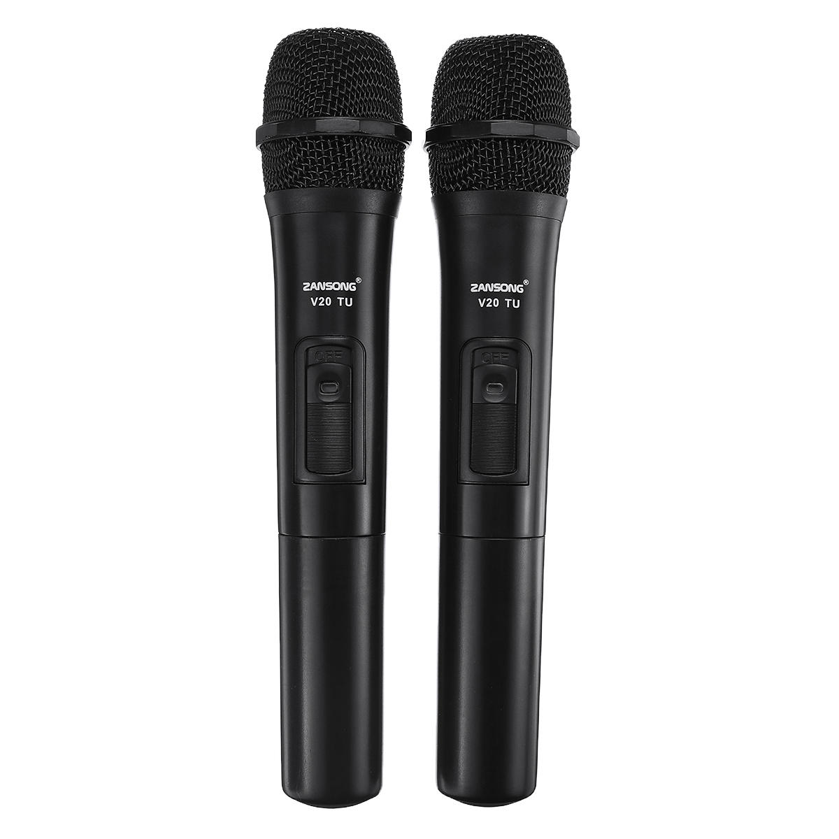 Uhf usb 3.5mm 6.35mm wireless microphone megaphone  mic with receiver for karaoke speech loudspeaker