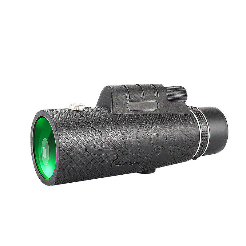 Monoculair IPRee® 60X60 met optische HD-lens FMC BAK4, waterdicht, met draagbaar nachtzicht voor kamperen en wandelen met statief en telefoonclip.