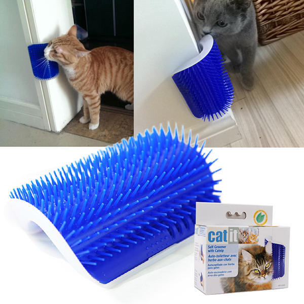 Pet Products Cats Supplies Massage Device Self Groomer Furniture Scratching Post Pet Brush