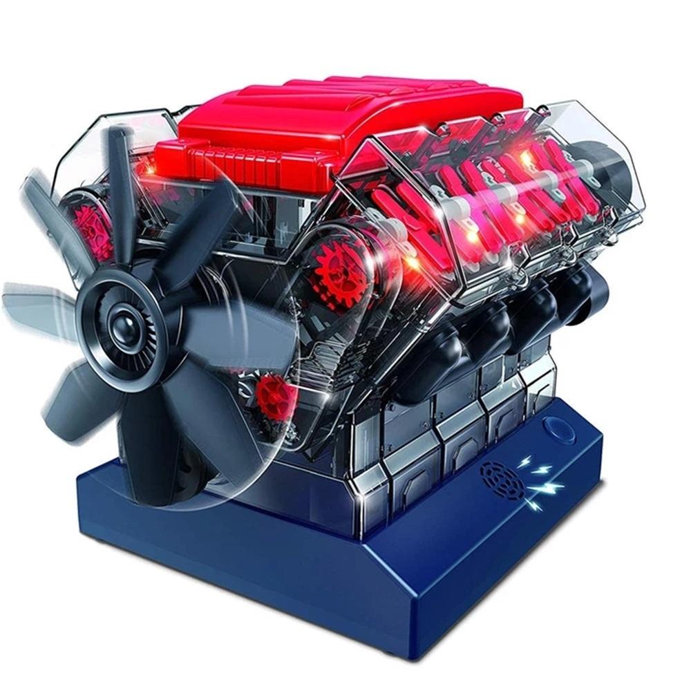 V8 Combustion Engine Model Building Kit Stem Toy Sale