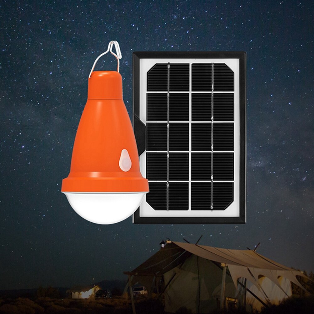 Zonnepaneel USB Oplaadbare Camping Lamp Afstandsbediening Waterdichte Outdoor Noodverlichting 3 Modi