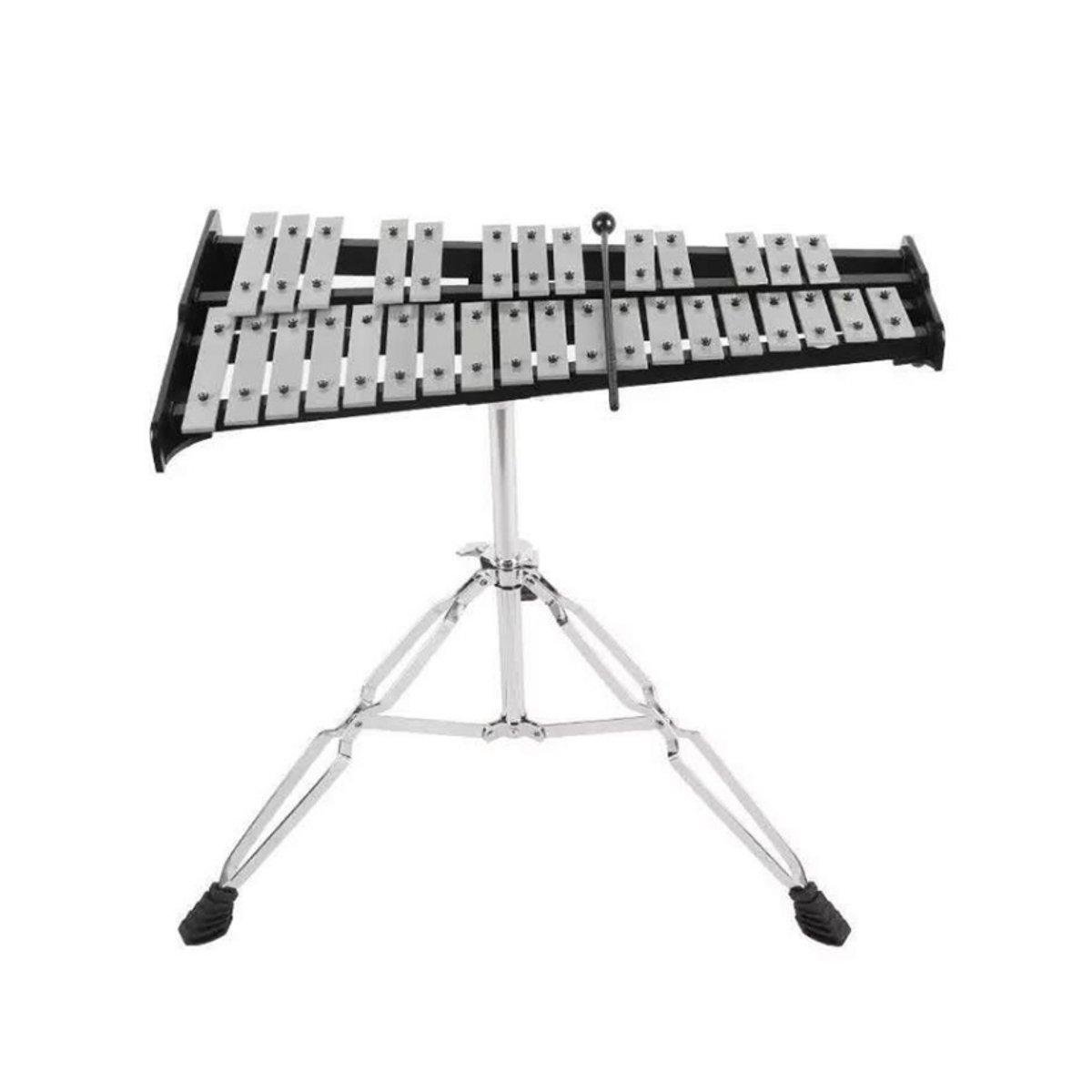 32 Note Xylophone Aluminum Piano Orff Instrument with Bag