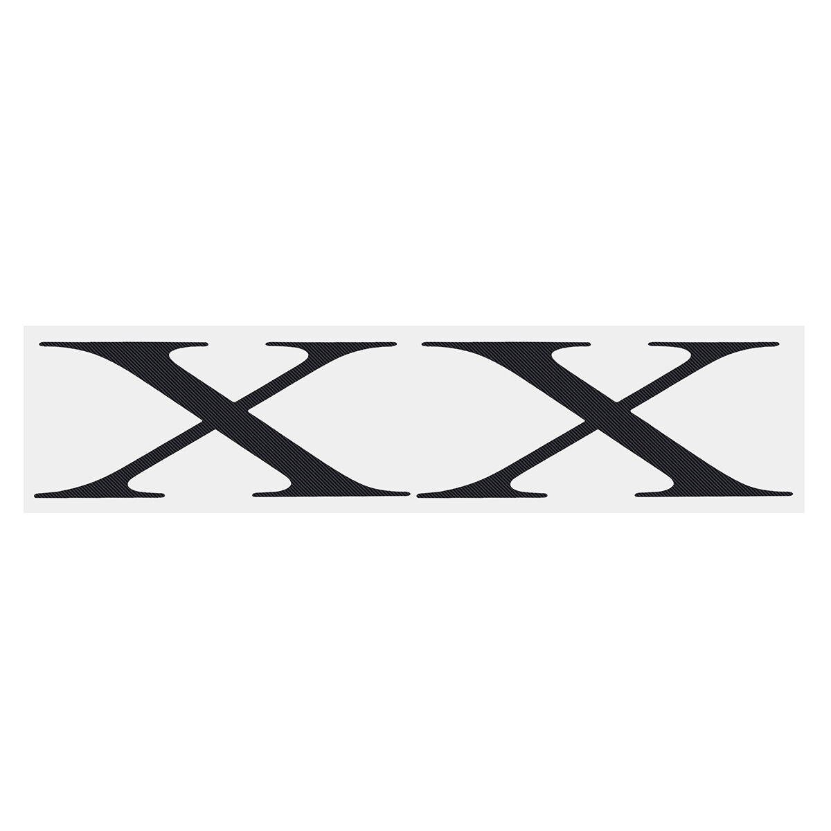 MODEL X Carrosserie-stickers X Vorm Carbon Terug Mat Gegalvaniseerd zilver