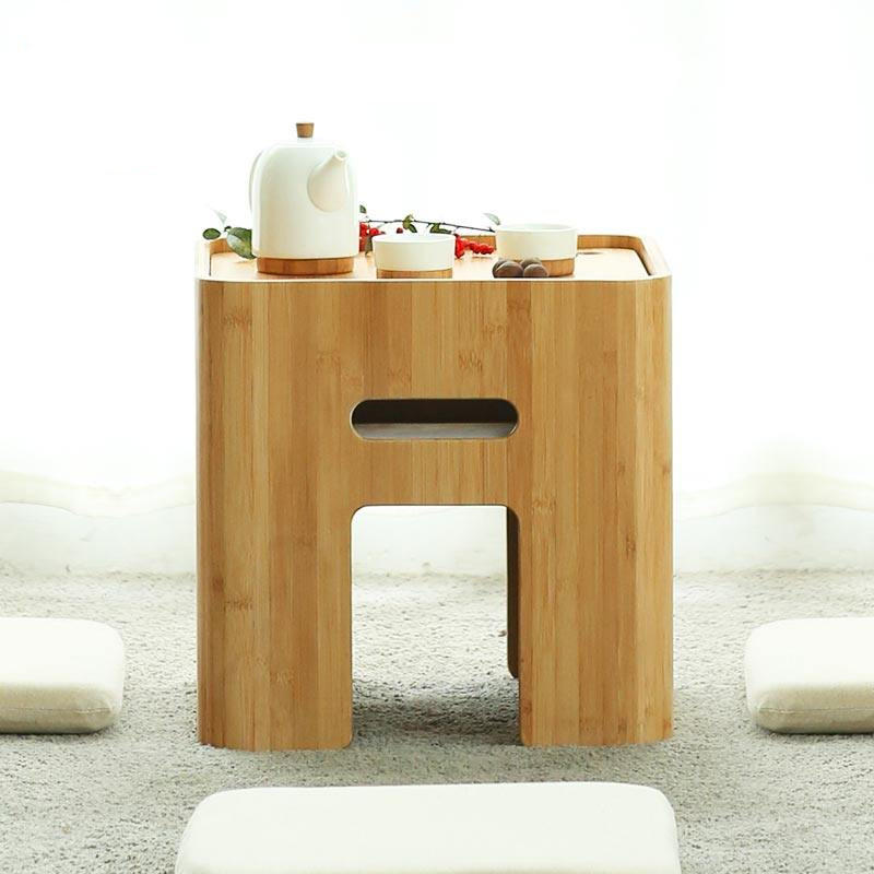

CHENGSHE Modern Minimalist Bamboo Coffee Table Japanese Style Low Wooden Table from