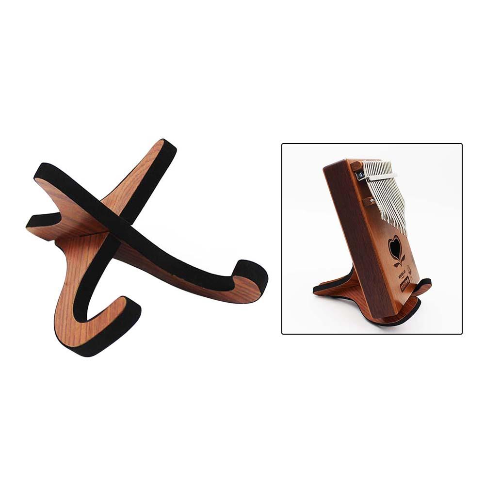 Portable Wooden Thumb Piano Stand Holder Kalimb a Bracket for 10-Key 17-Key Kalimb a