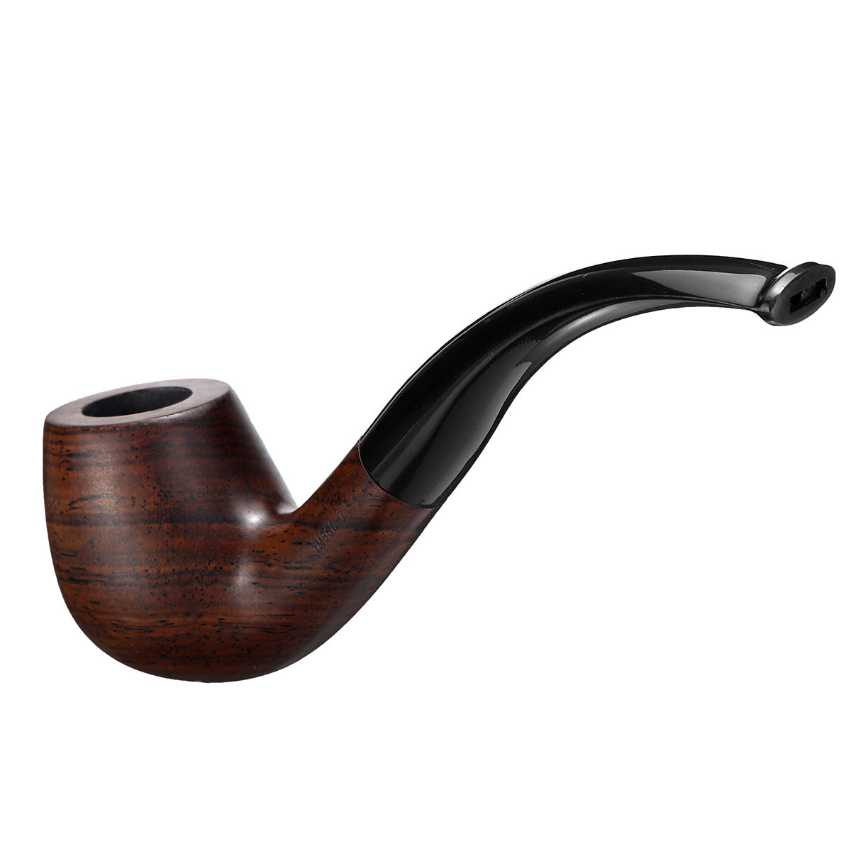 Ebony Wooden Long Handle CurvedMan High-ended Pipes Gift