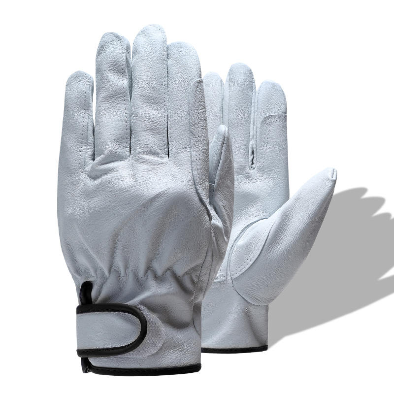 男性の作業用手袋Dグレード薄い革安全屋外作業用手袋着用耐性Soft保護手袋 от Banggood WW