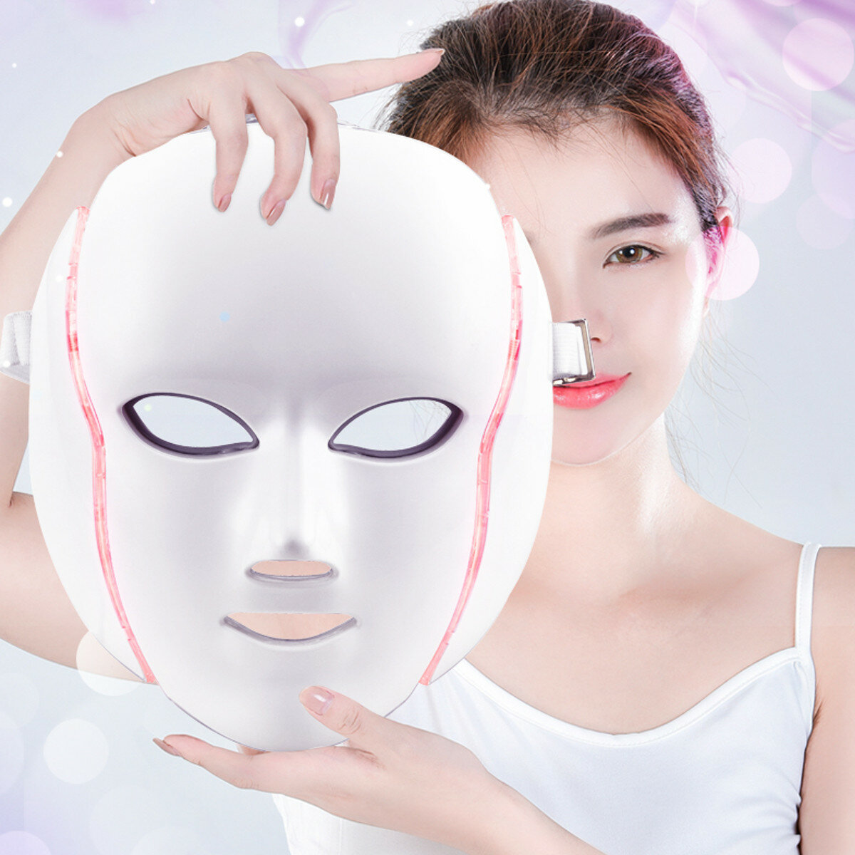 

7 Colors LED Light Photon Face Neck Mask Rejuvenation Skin Therapy Skin Wrinkles