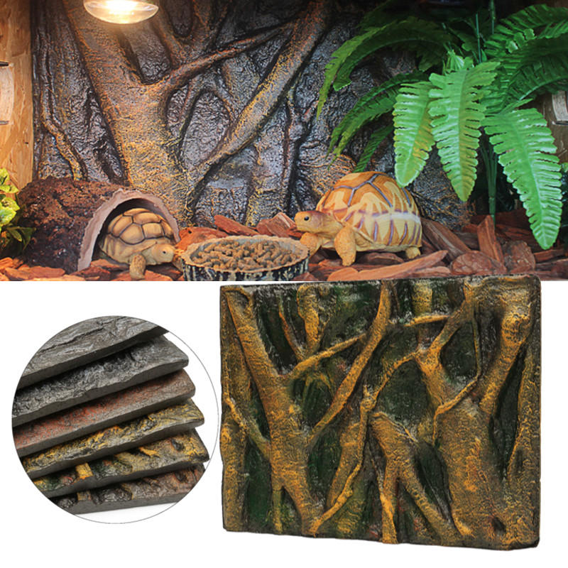 3D Foam Rock Reptile Aquarium Aquarium Achtergrond Decoraties Decorbord