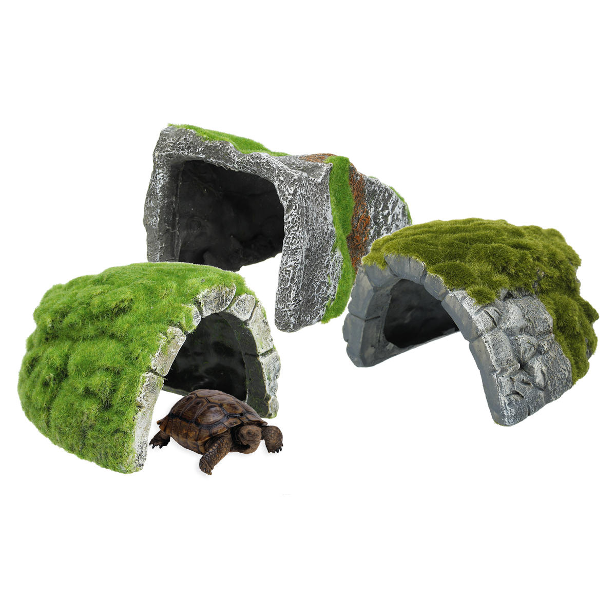 Reptielen Habitat Aquarium Hiding Cave Hars Schildpad Koesteren Decoraties Ornament