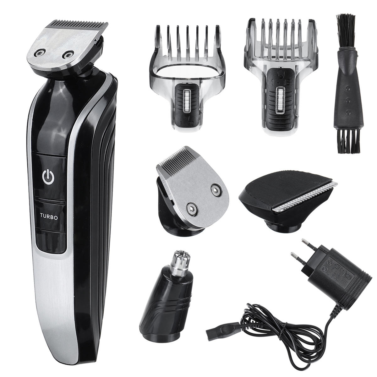 

Washable Beard Trimmer 5 in 1 Hair Clipper Electric Trimmer Shaver Nose Trimmer Electric Razor Grooming Kit