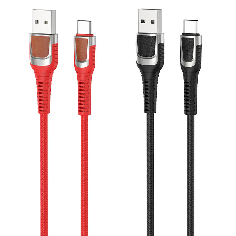 

HOCO U81 JAZZ Nylon Zinc Alloy 1.2M Type-C Micro USB Fast Charging Data Cable for Samsung S10+ Note8 LG HUAWEI