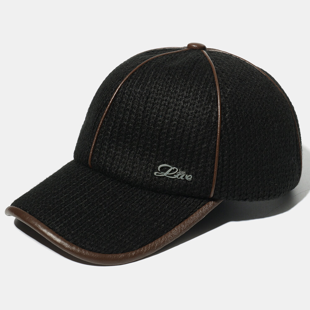Mens Knit Solid Baseball Cap Casual Sunshade Sport Adjustable Snapback Hat