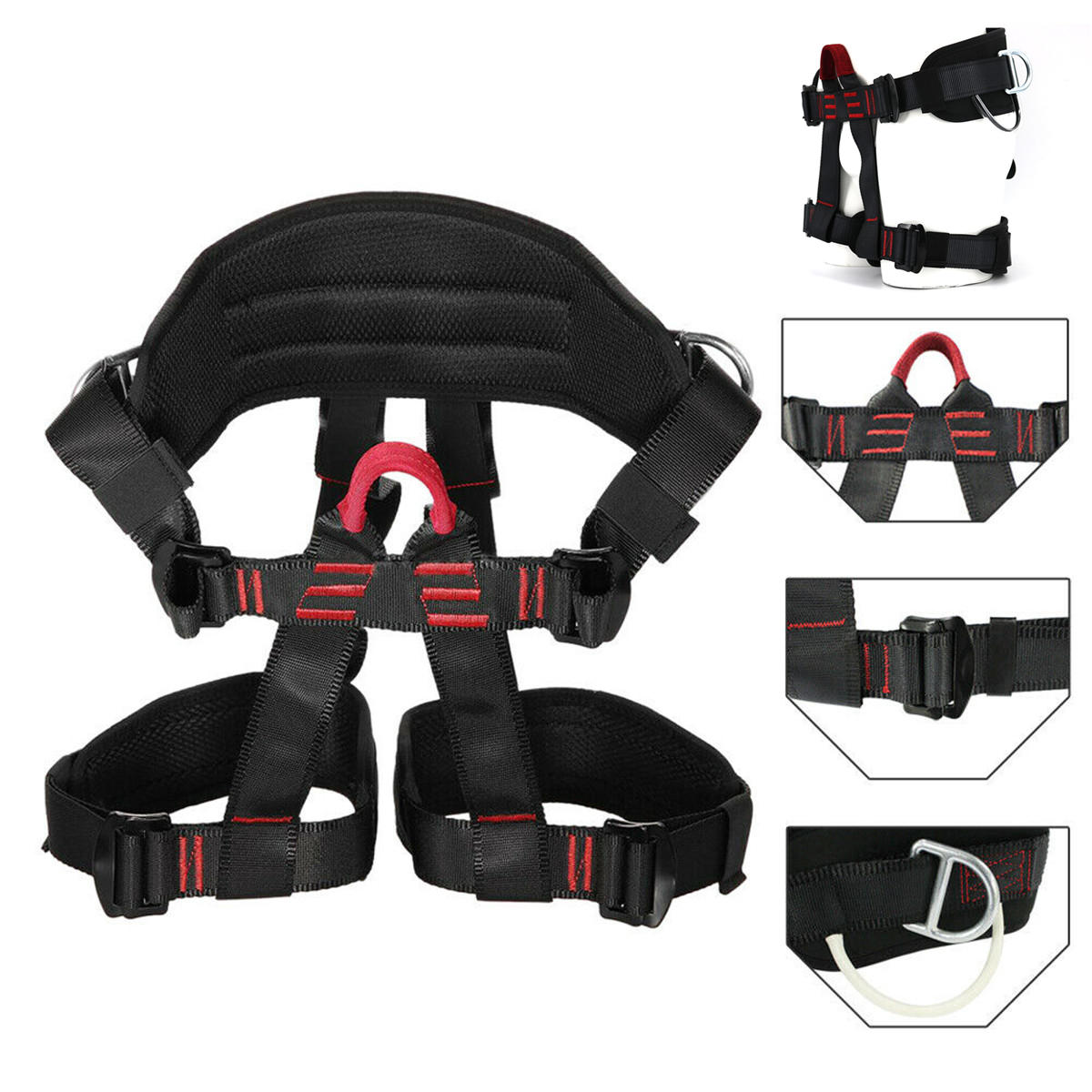 Tree Carving Rock Climbing Harness Equip Gear Rappel Rescue Safety Seat Belt