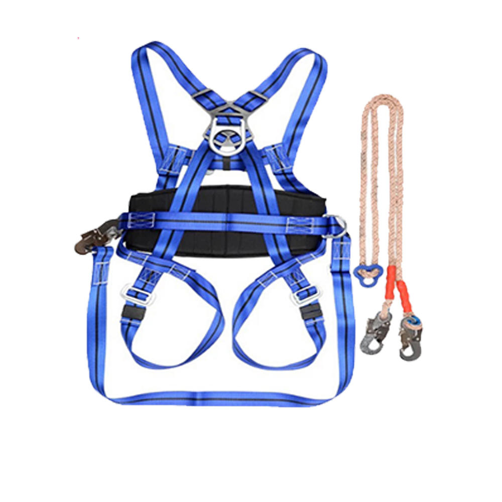 Outdoor Camping Climbing Safety Harness Seat Belt Blue Sitting Rock Climbing Rappelling Tool Rock Climbing Accessory